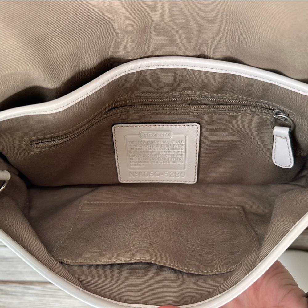 Coach Signature Jacquard Classic C Buckle Braided Shoulder Bag Y2K Hobo 6280 - Picture 12 of 16